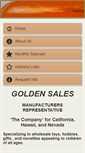 Mobile Screenshot of goldensales.com